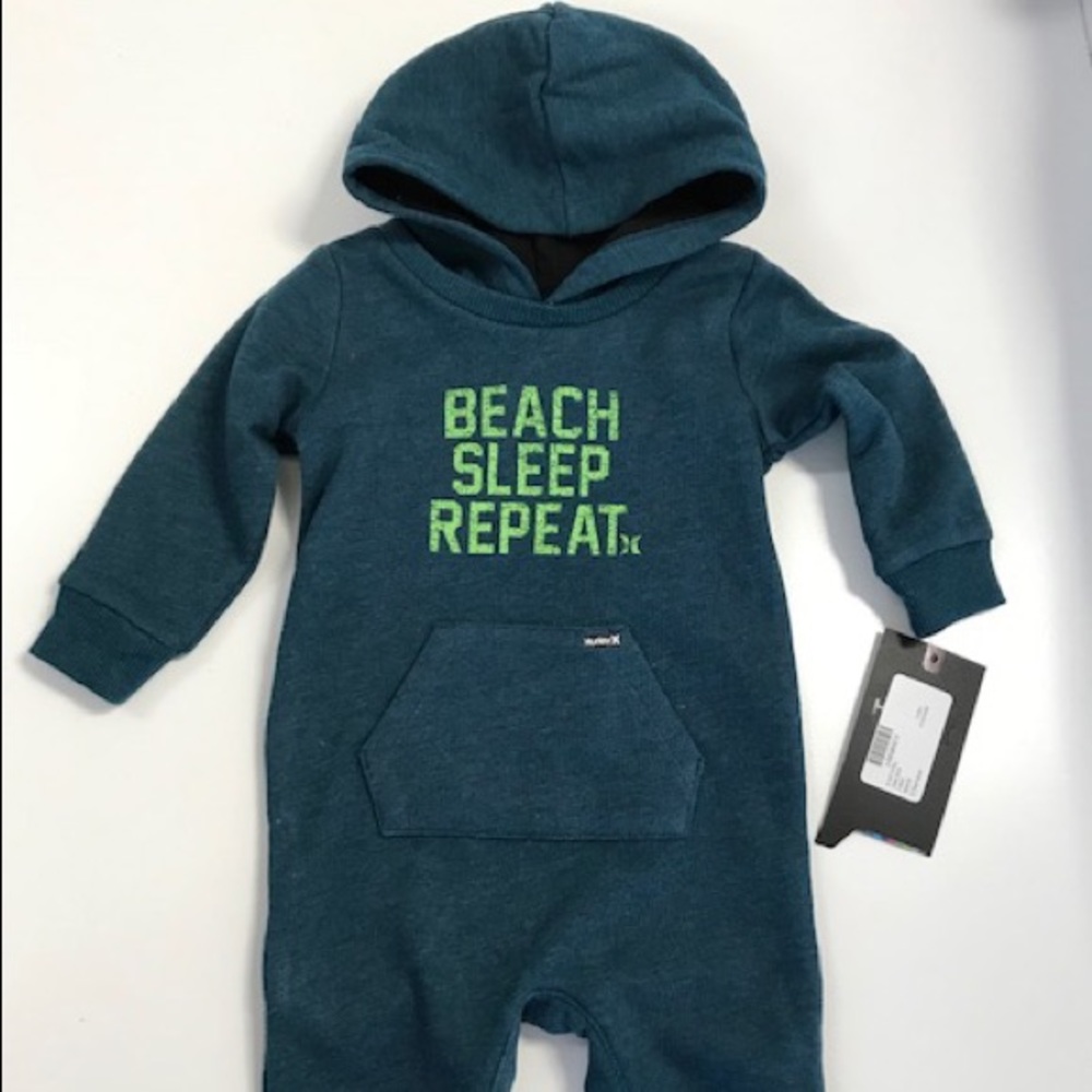 Hurley - Beach Sleep Repeat - Onesie